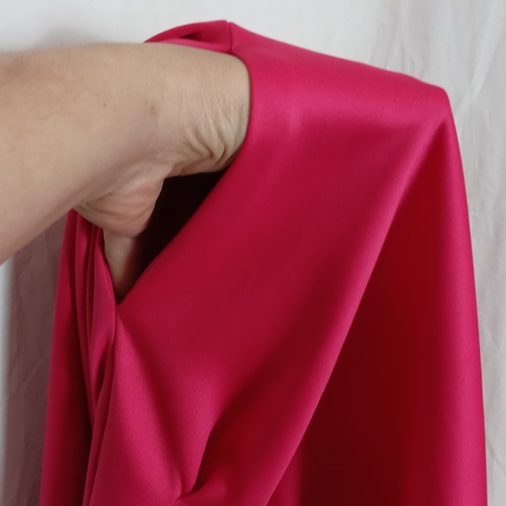 Hot pink Calvin Klein back zip pockets midi dress - Picture 9 of 10